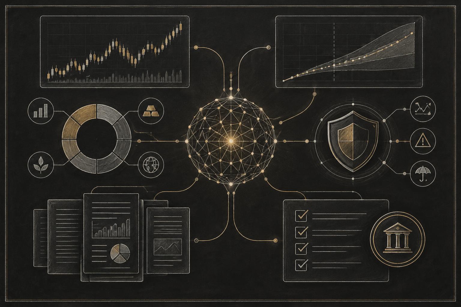 Audience signals flowing through AI into a marketing funnel