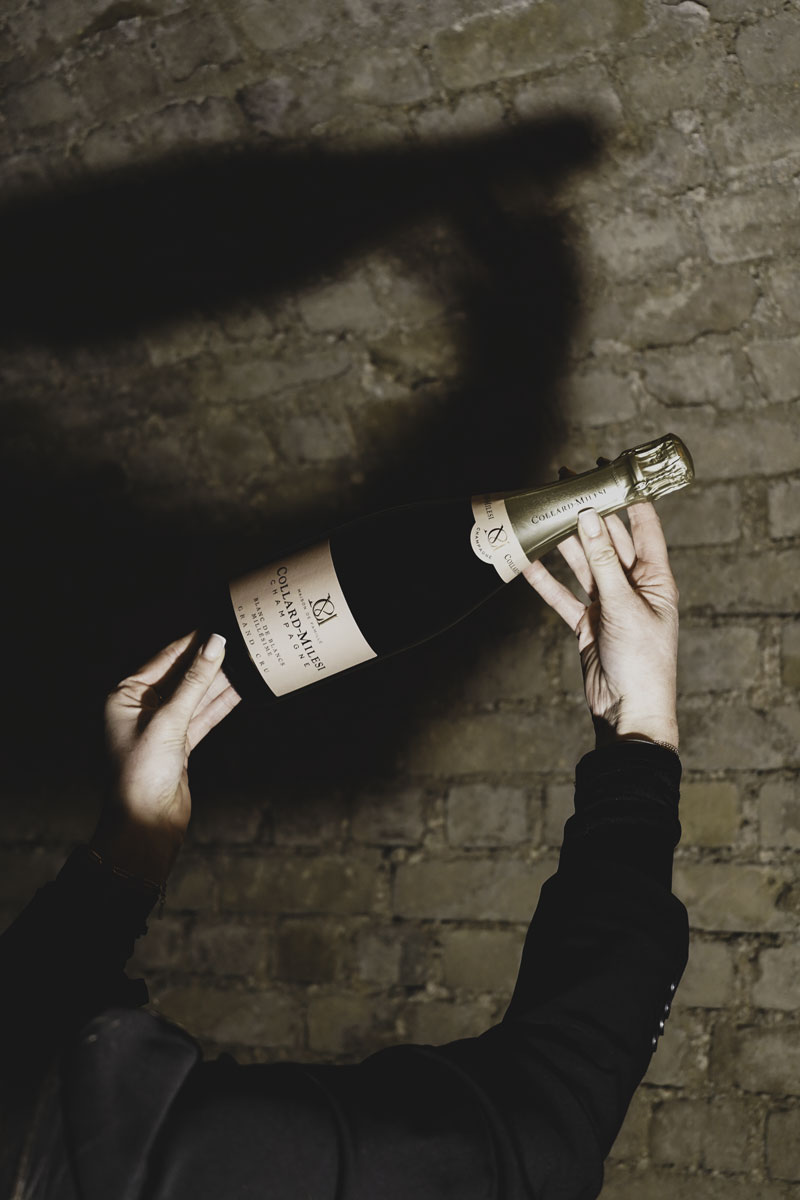 Bouteille de Champagne Collard-Milesi en cave