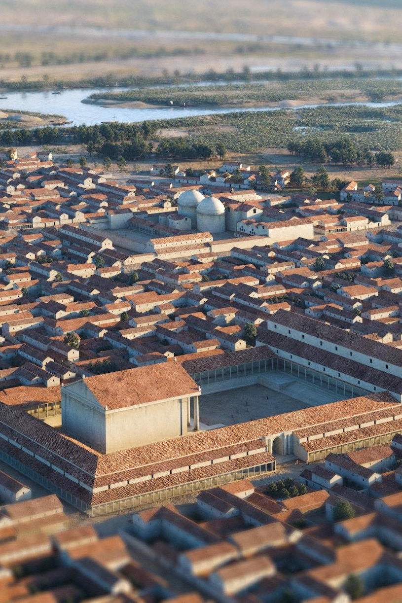 Vue du ciel de Lutèce en 3D