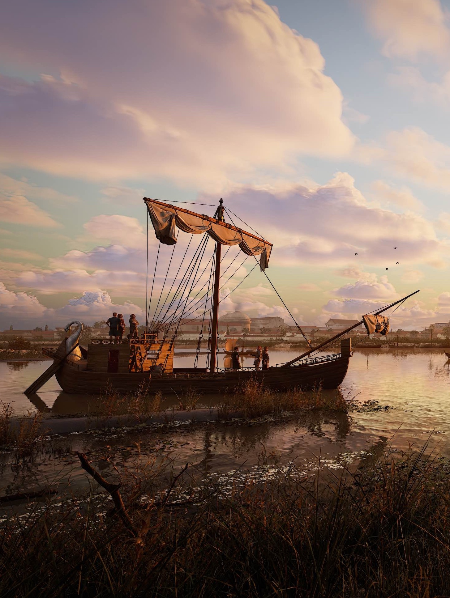 Vue de Lutèce dans l'expérience des Origines