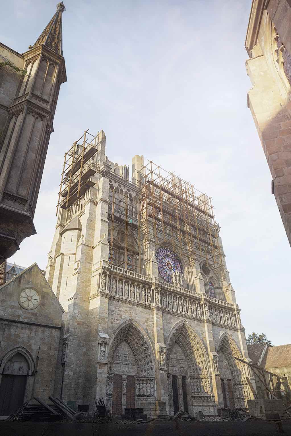 Image Timescope de Notre-Dame en construction