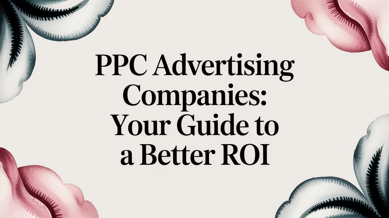 PPC Advertising Companies: Your Guide to a Better ROI