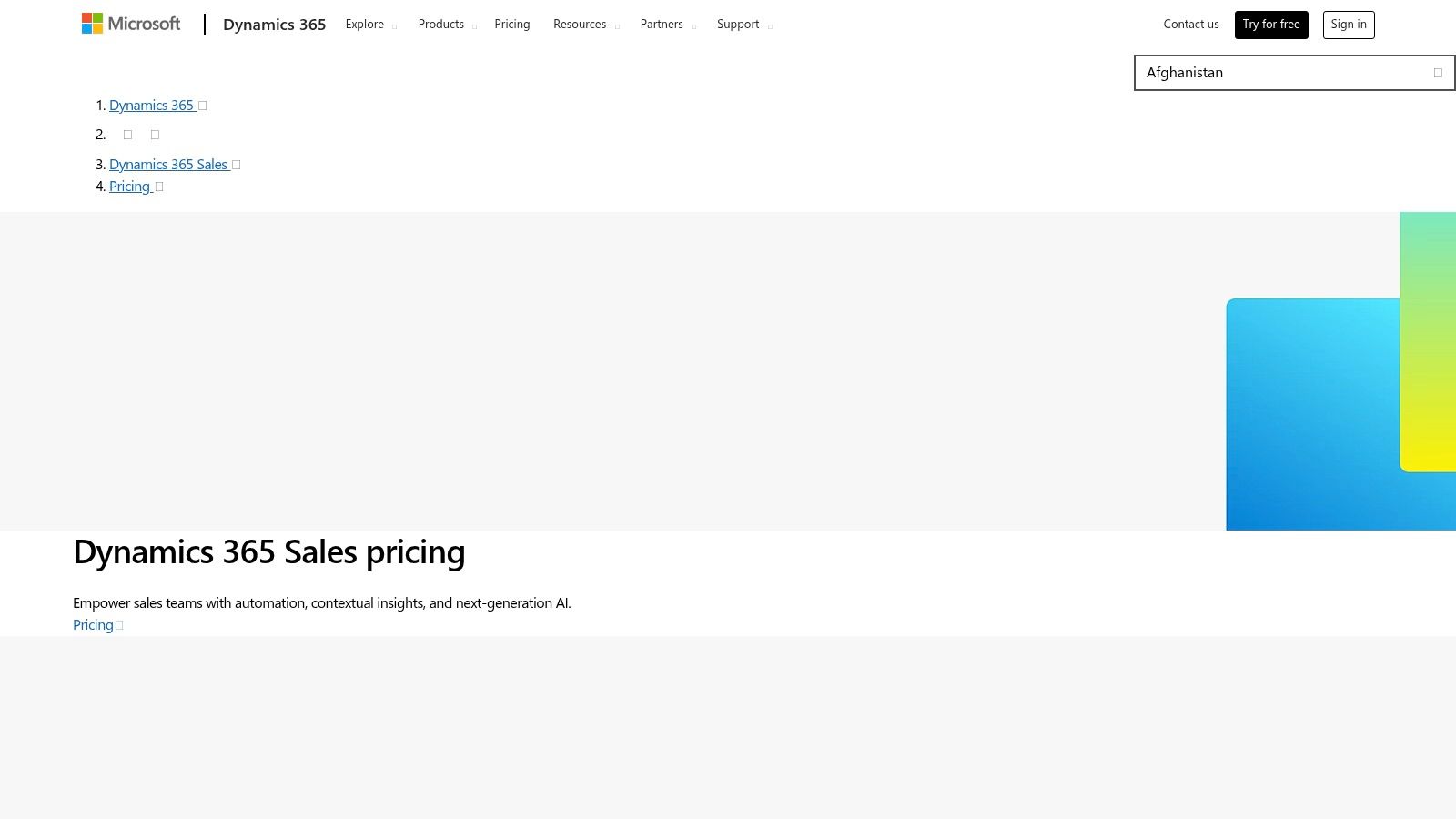 Microsoft Dynamics 365 Sales