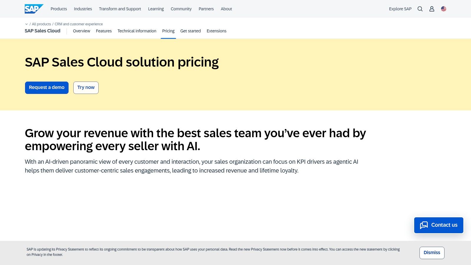 SAP Sales Cloud (SAP CX)