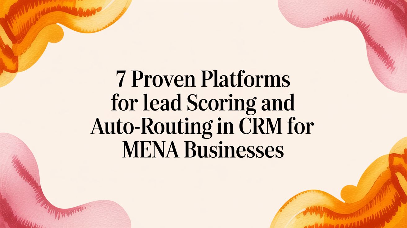 7 Proven Platforms for Lead Scoring and Auto-Routing in CRM for MENA Businesses