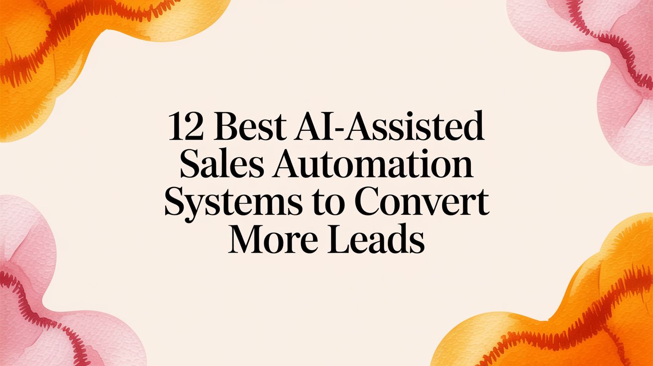 12 Best AI-Assisted Sales Automation Systems to Convert More Leads