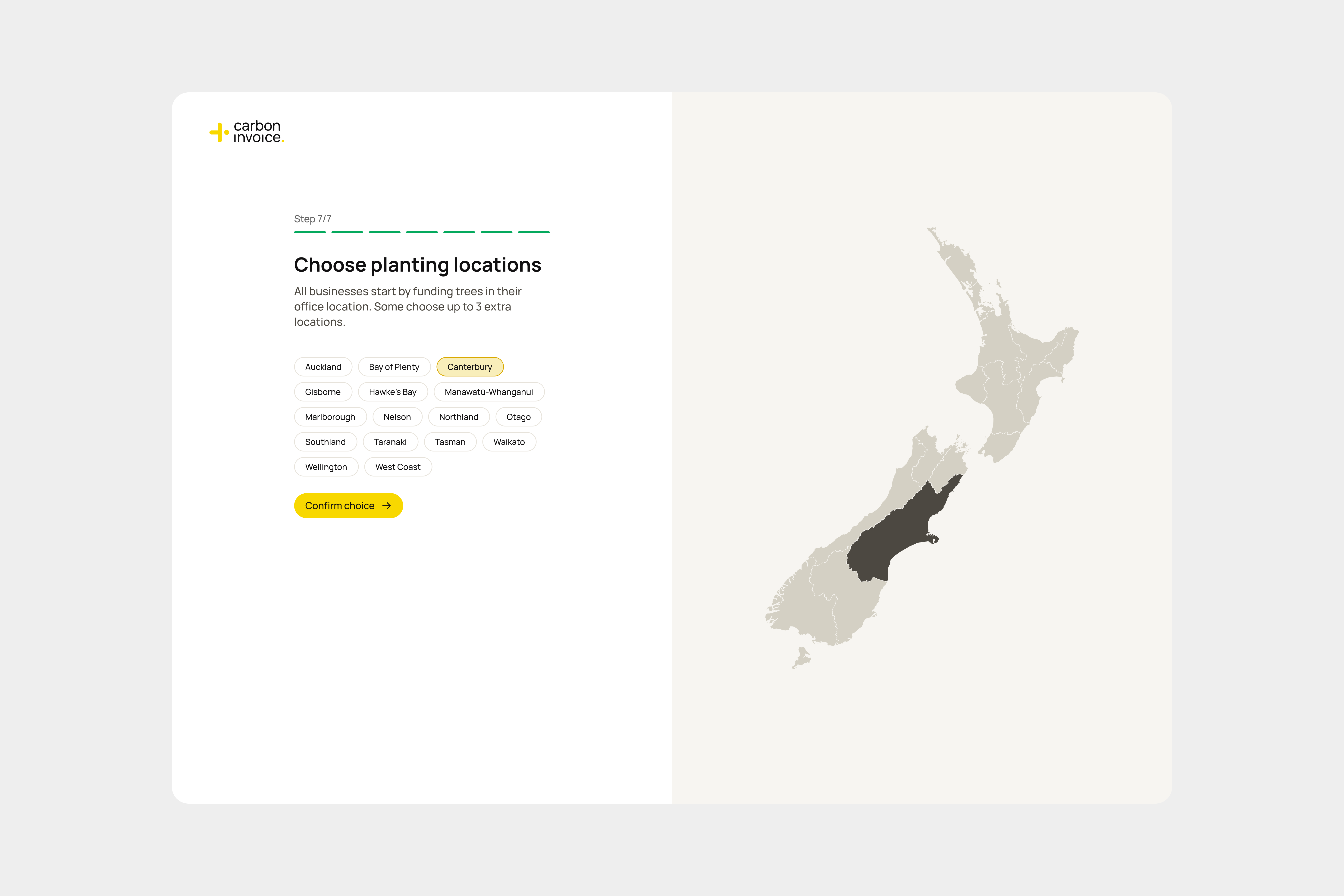 carboninvoice onboarding journey