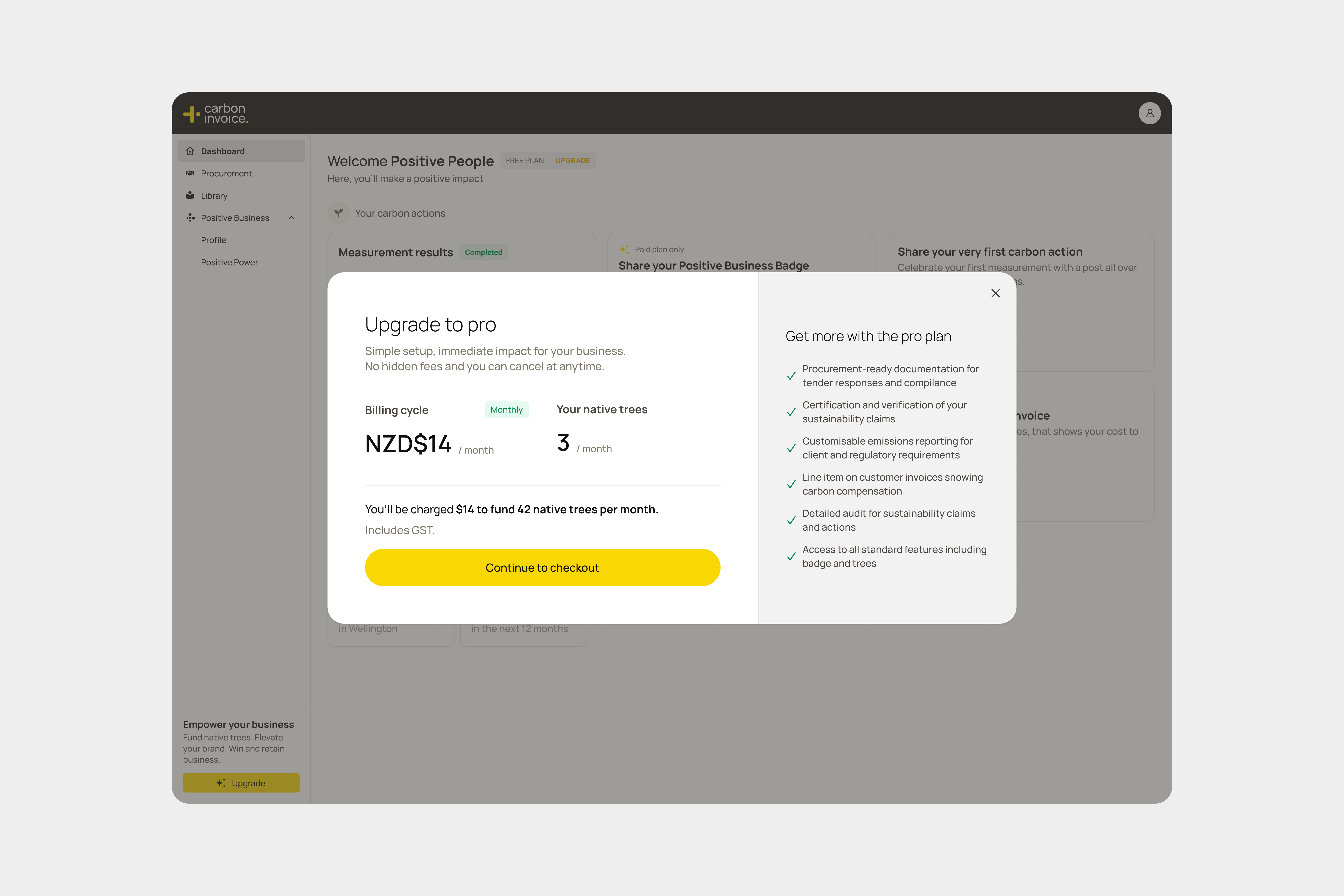 carboninvoice onboarding journey