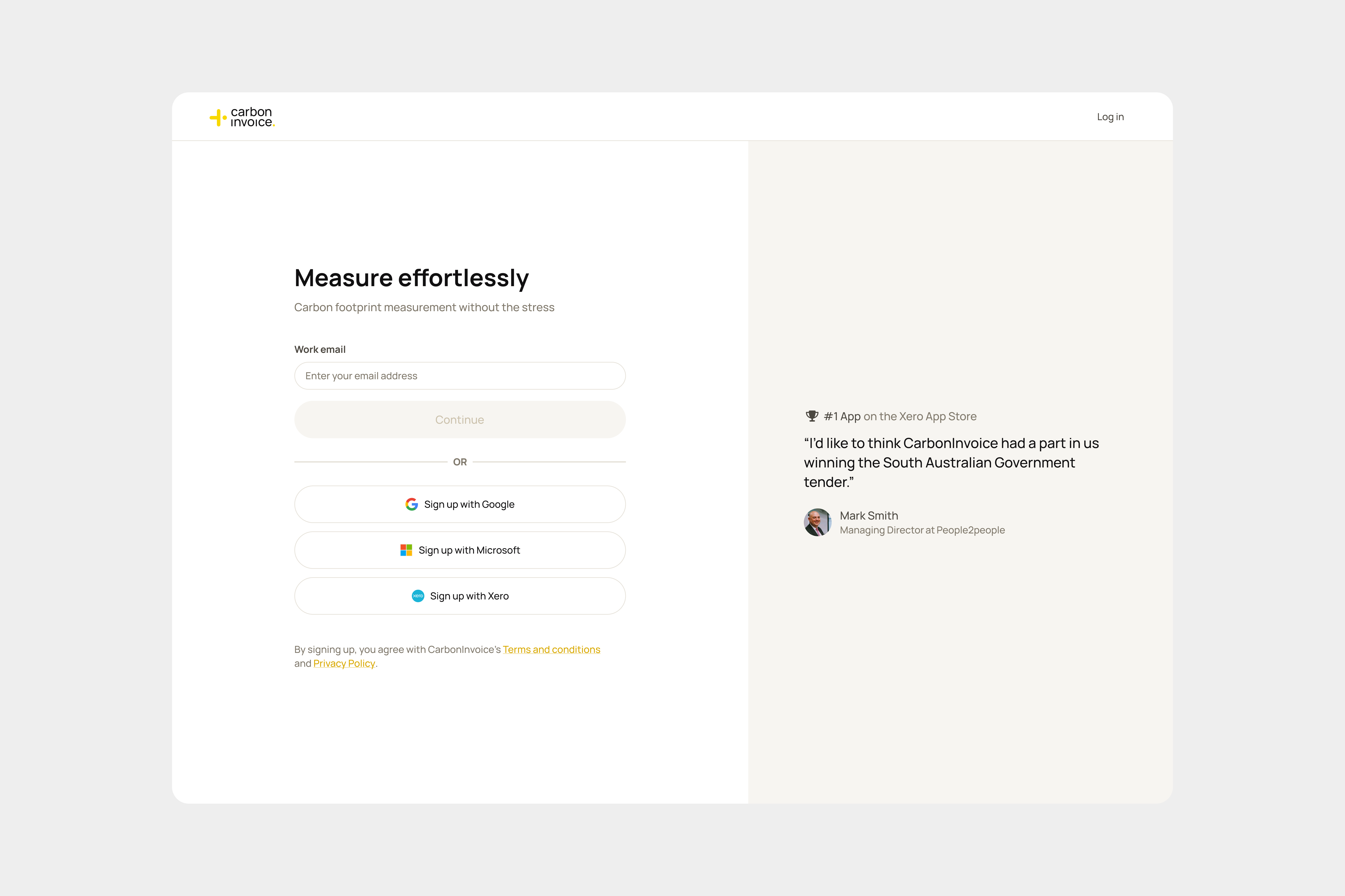 carboninvoice onboarding journey