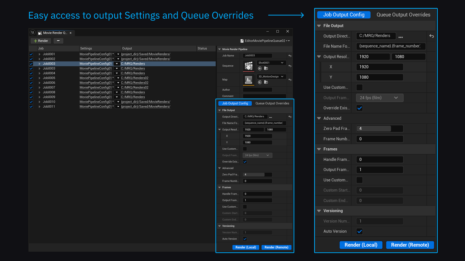 Easy access to Settings