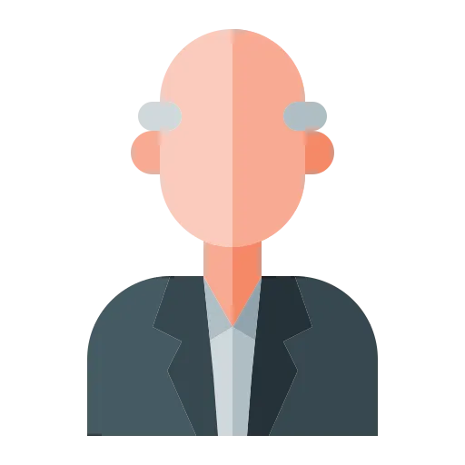 Illustration of a chairman character