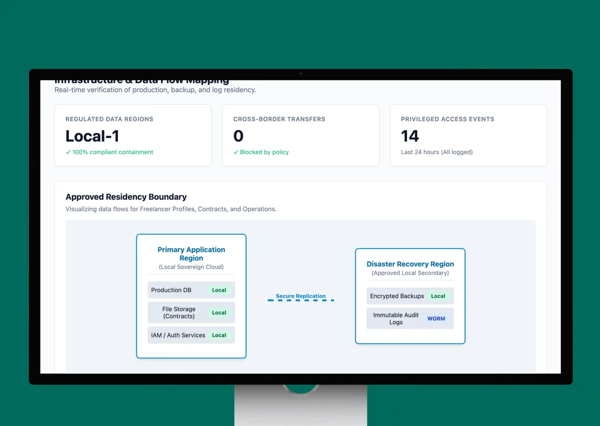 Data Residency Verification for a Workforce Marketplace case study