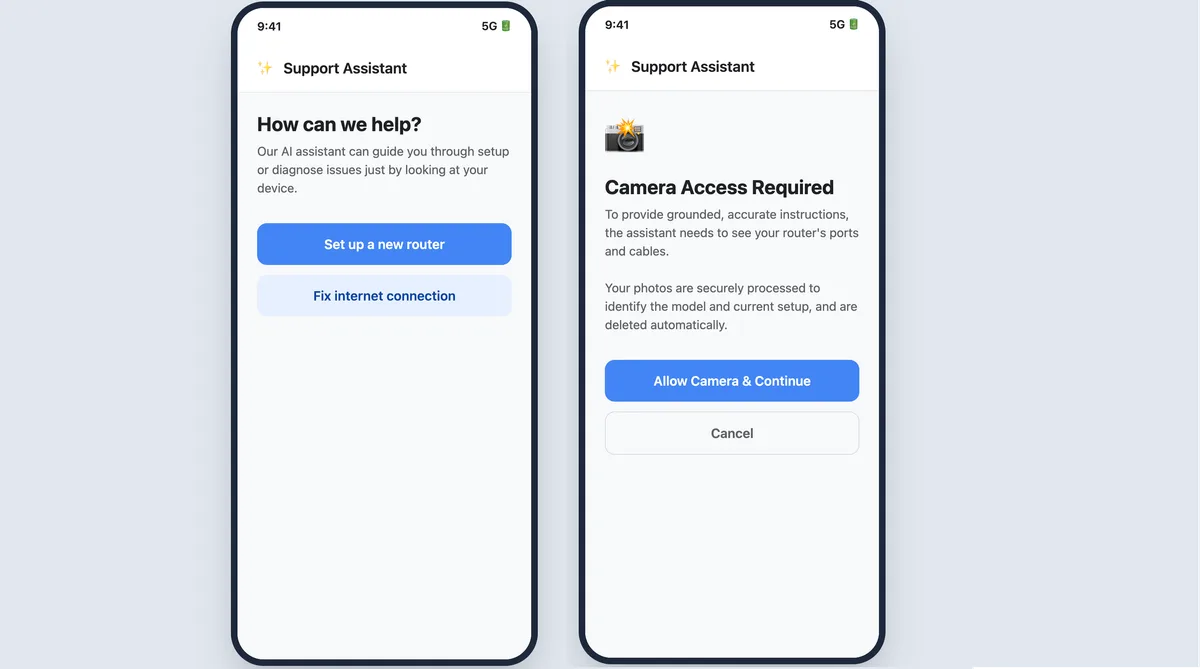 Gemini Enterprise Photo-Driven Router Setup Assistant case study
