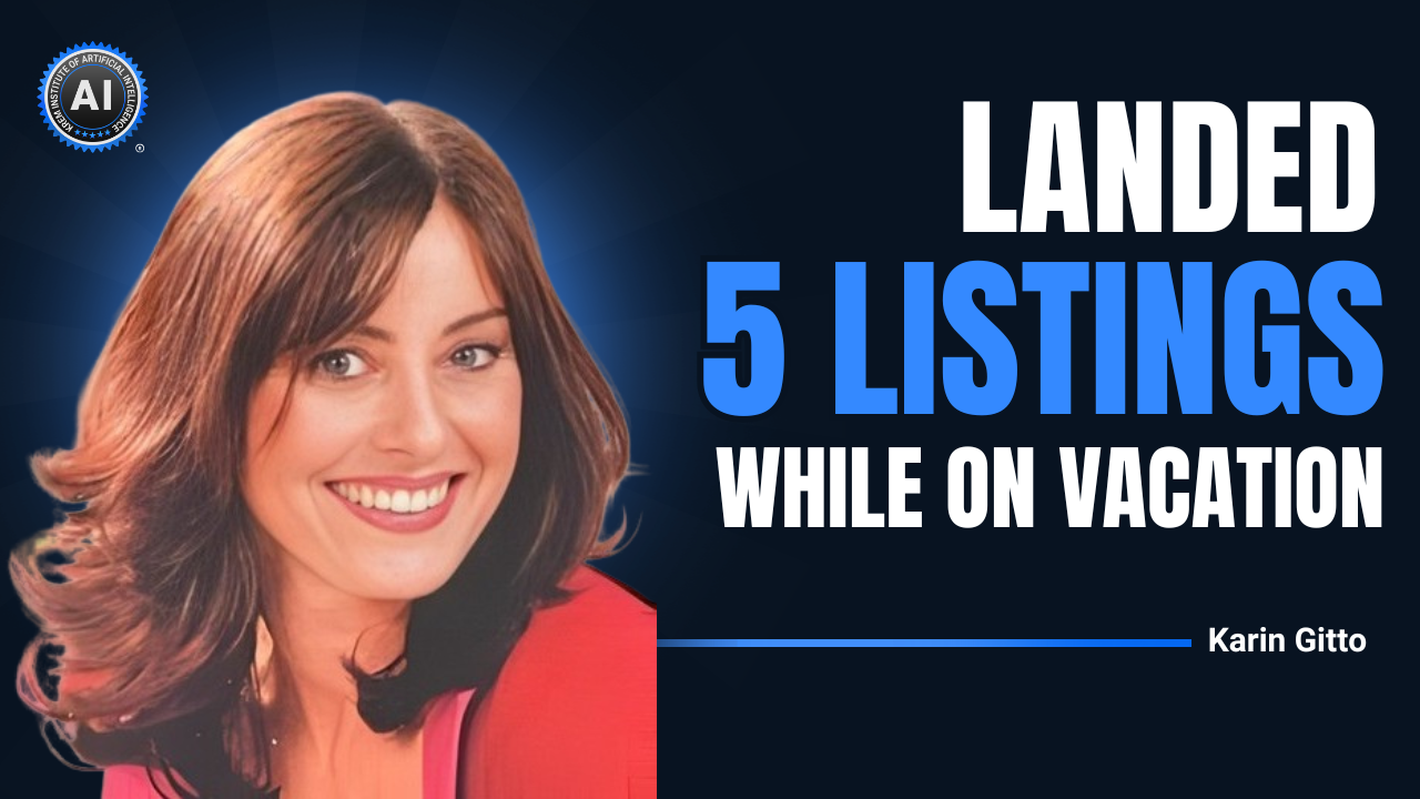 See how North Shore broker Karin Gitto used AI to secure 5 listings and multiple deals while on vacation.