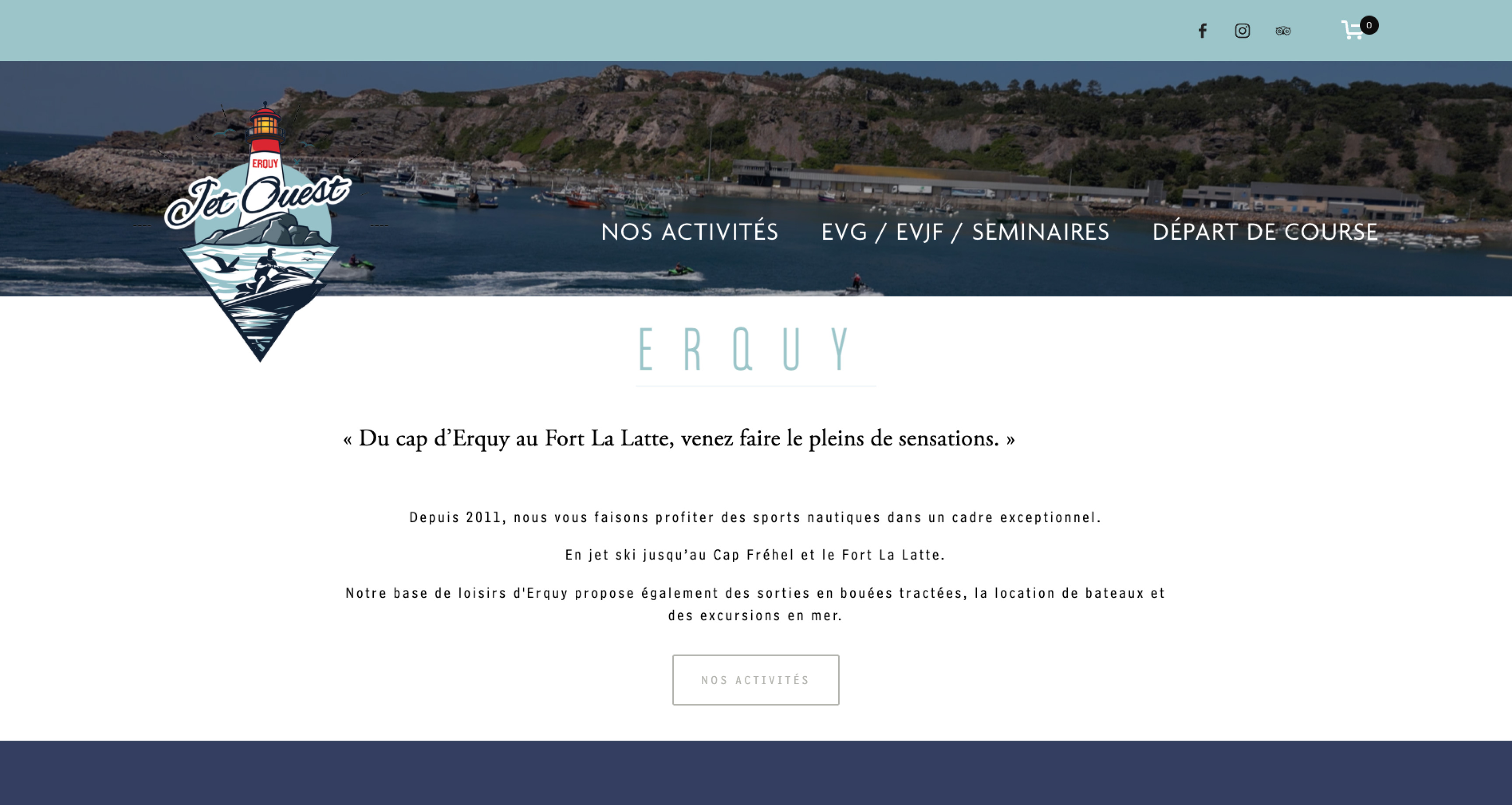 Avant : Jet Ouest : Location de jet-ski et activités nautiques à Erquy