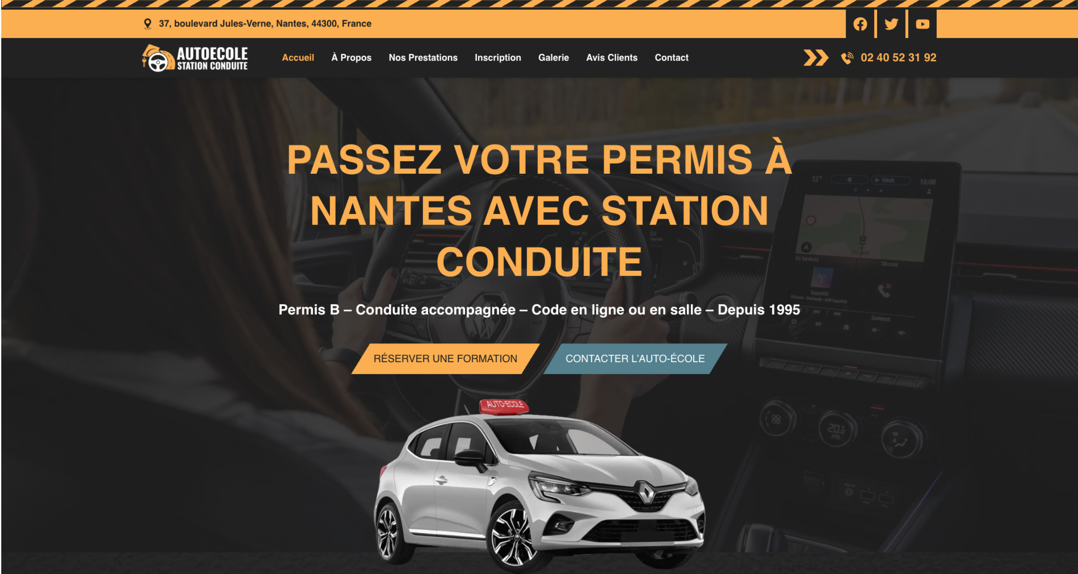 Après : Station Conduite : Auto-école à Nantes
