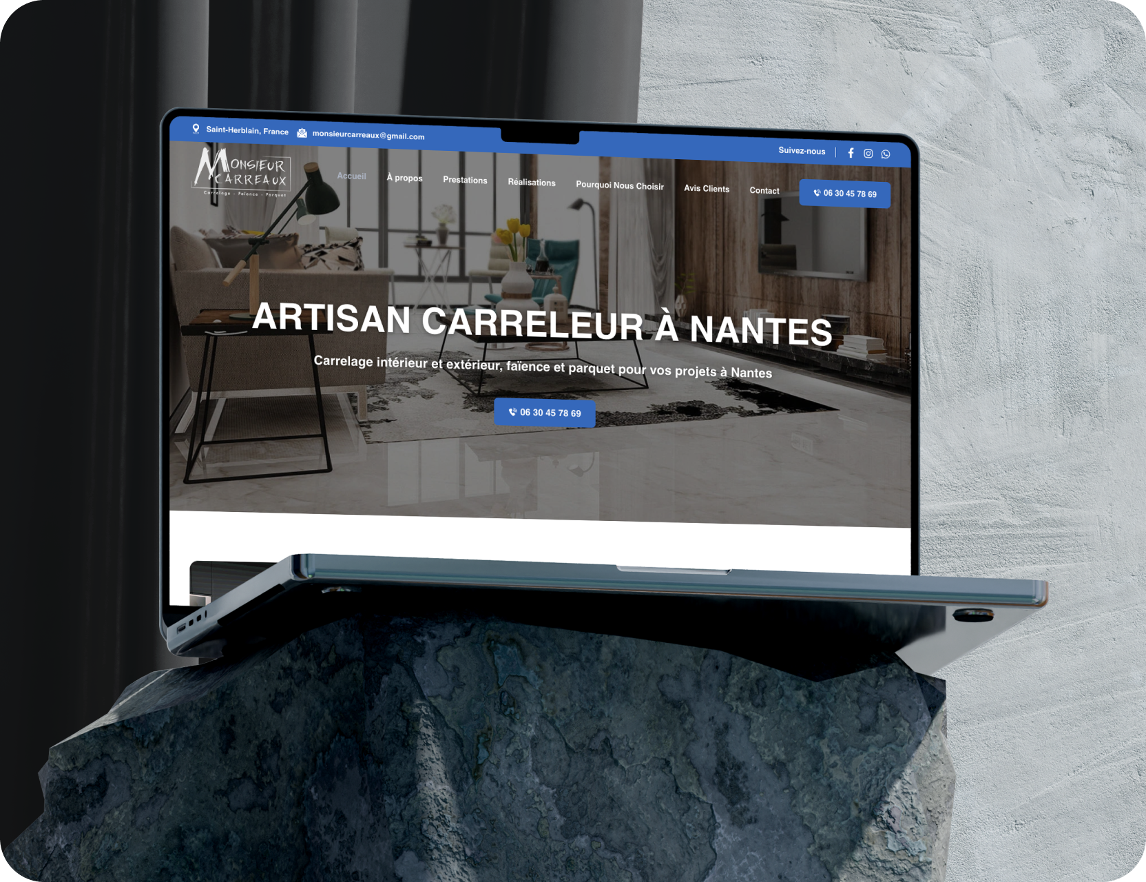 Cheminées & Poêles à Nantes – Refonte du site vitrine