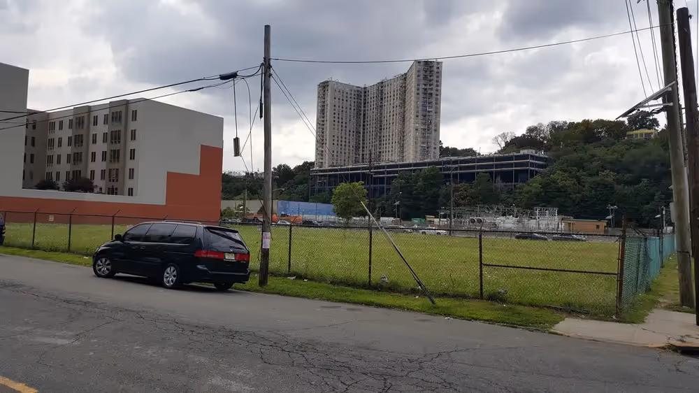 Empty fenced in lot