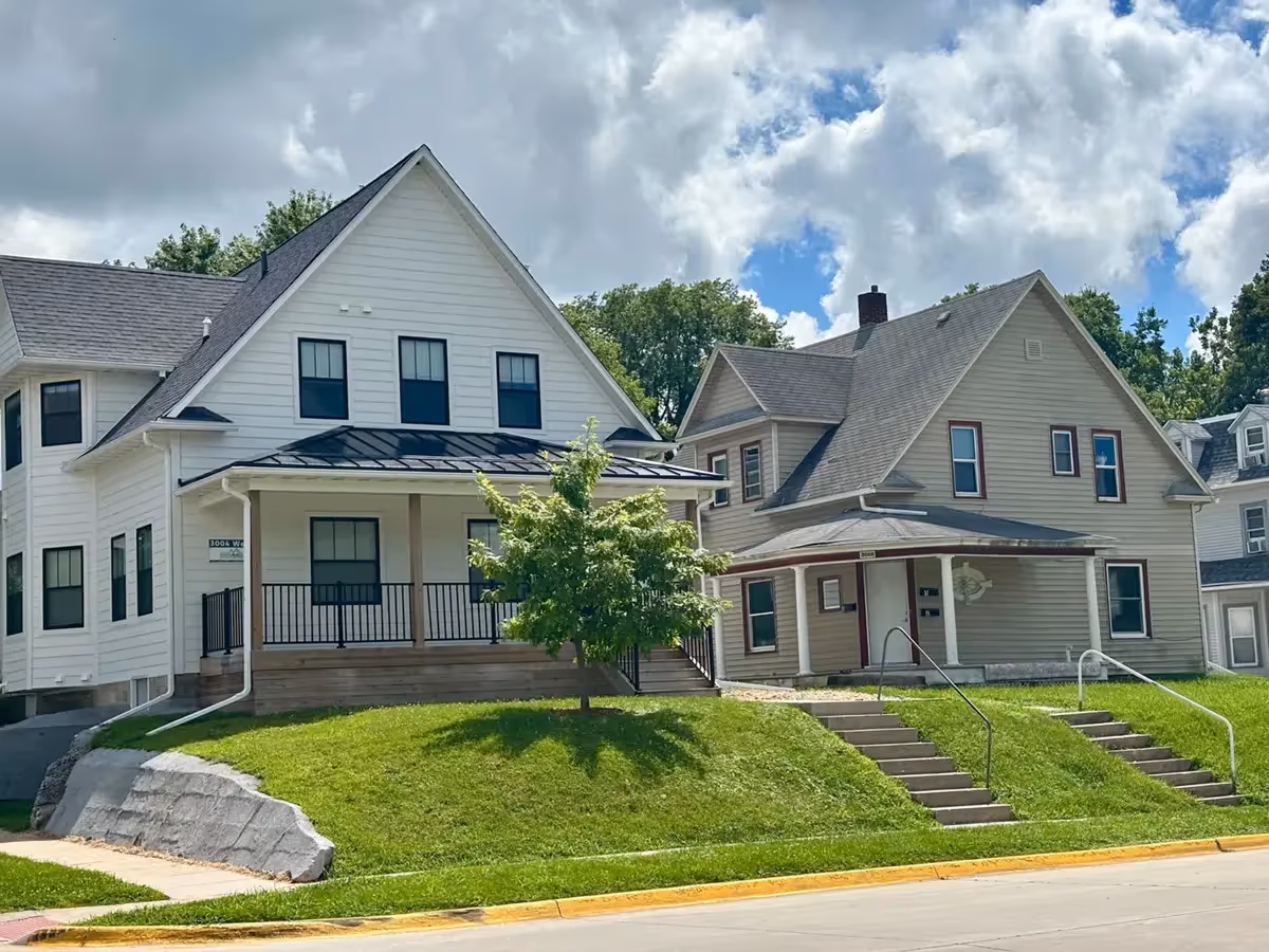 Large houses close to one another