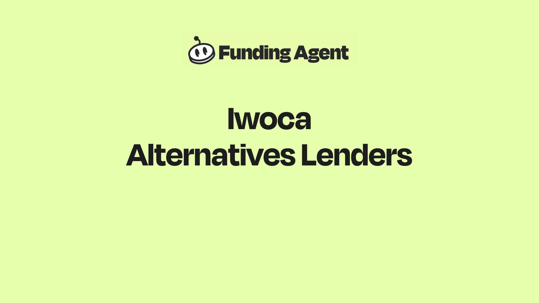 Iwoca  Alternatives