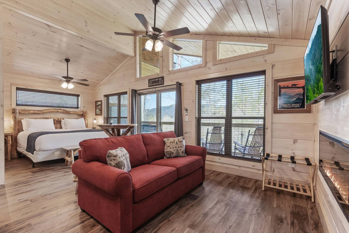 1 bedroom 1 bath cabin near Gatlinburg, TN