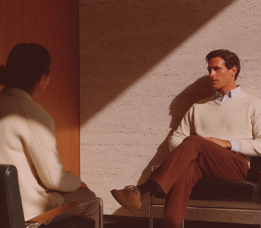 Patient speaking to her doctor