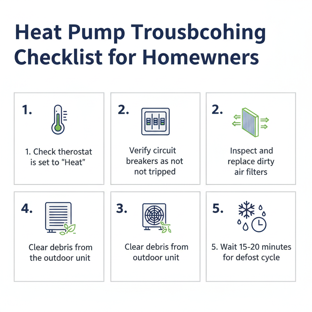 Heat Pump Troubleshooting Checklist for Homeowners