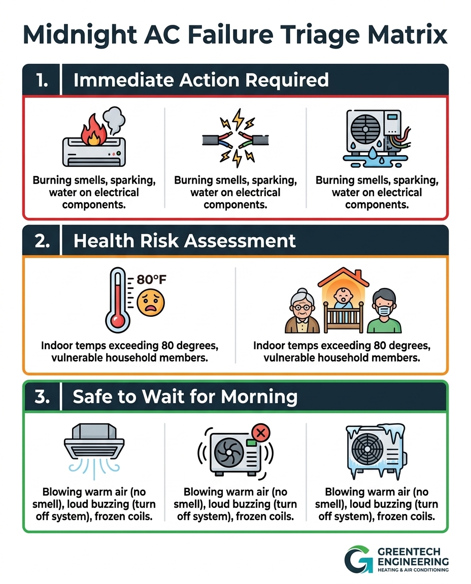 Midnight AC Failure Triage Matrix