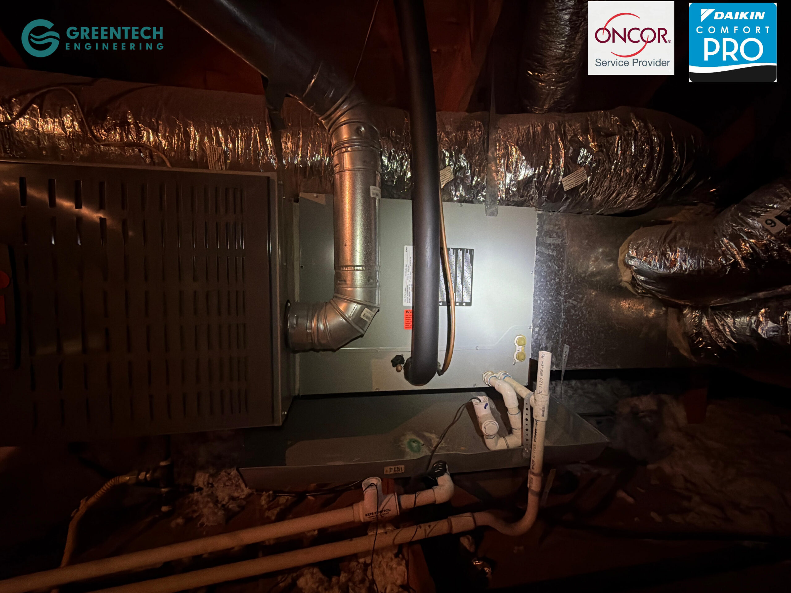 Existing old Trane furnase in Little Elm TX 75068.jpg