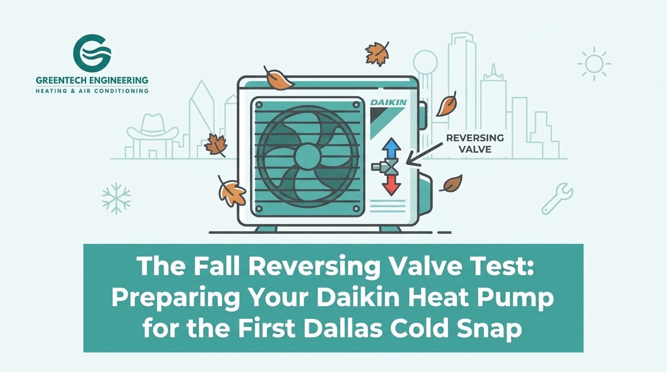 The Fall Reversing Valve Test: Preparing Your Daikin Heat Pump for the First Dallas Cold Snap
