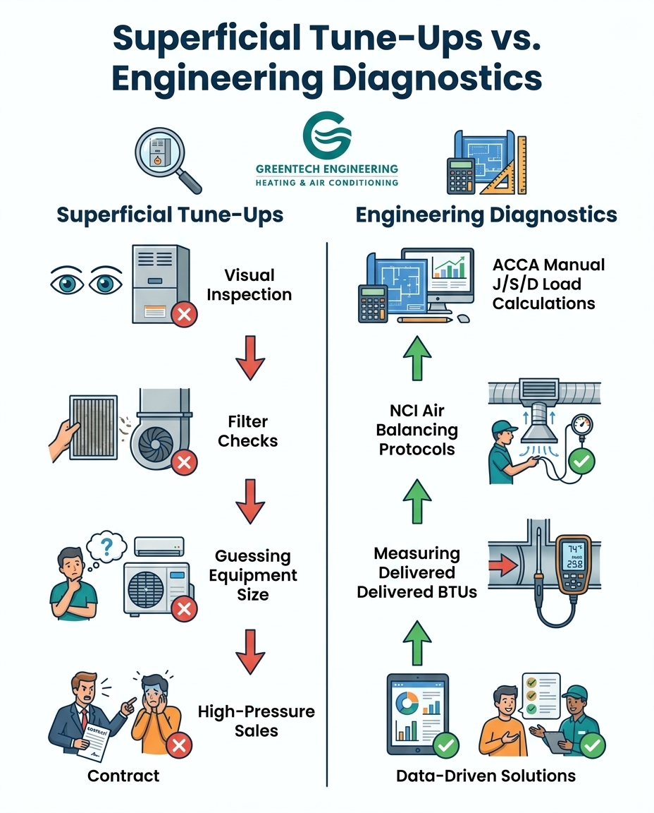 Superficial Tune-Ups vs. Engineering Diagnostics