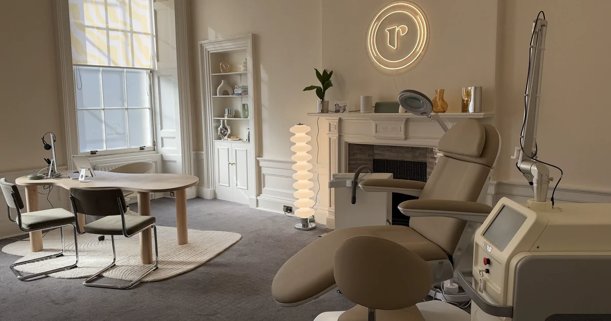 Laser tattoo removal room at Ray studios Edinburgh