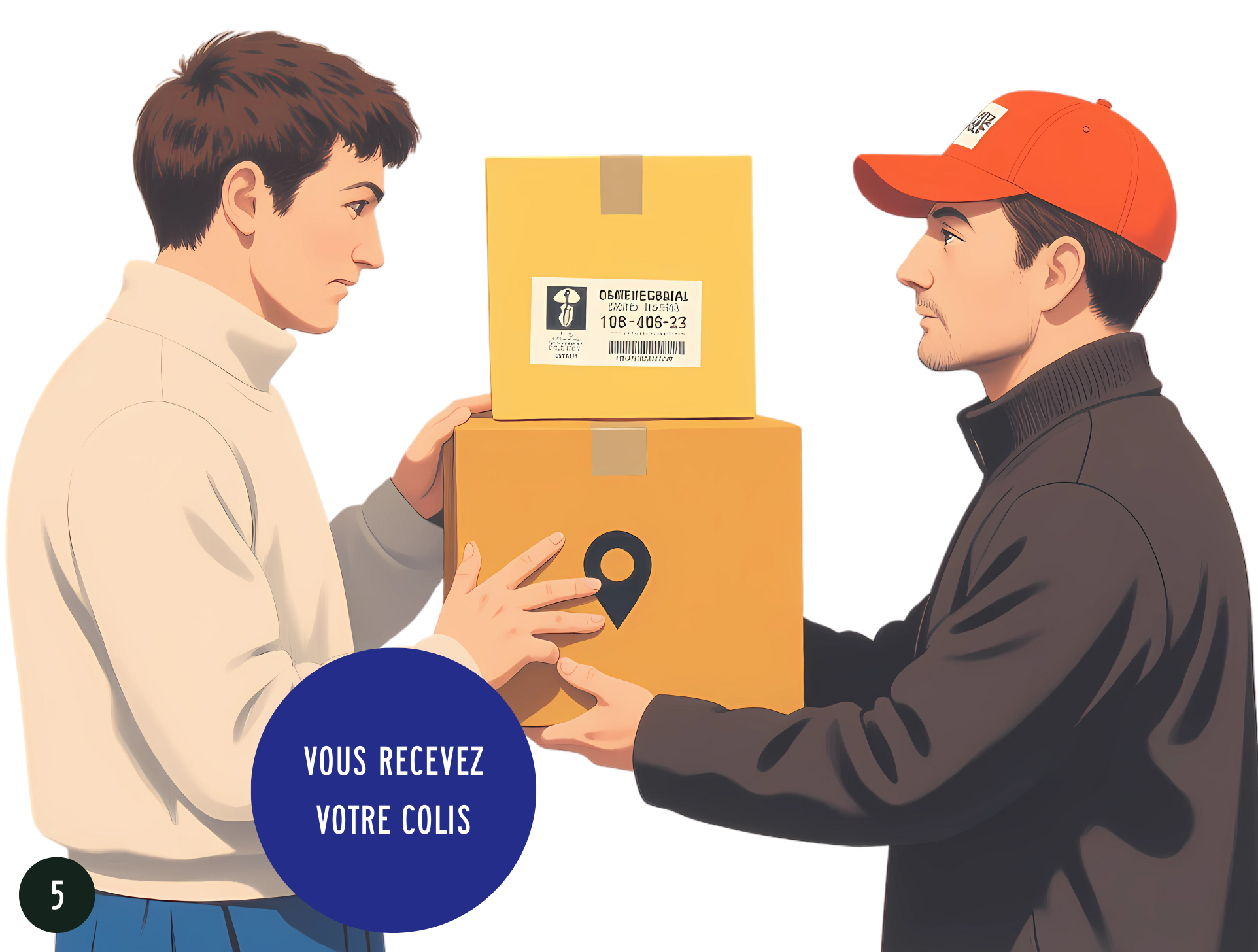 a man holding a box