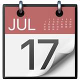 a calendar with a number on it