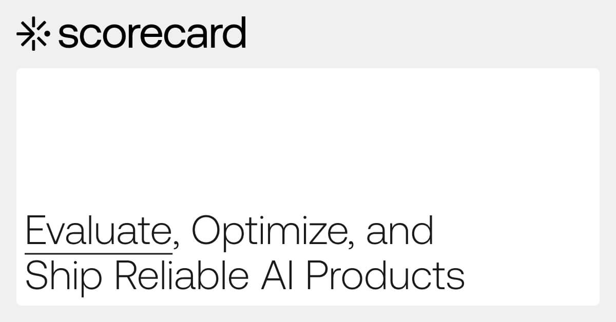 Screenshot of Scorecard