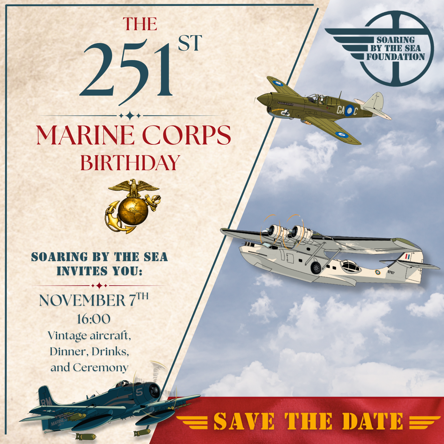 Soaring by the Sea Foundation 2nd Annual Fundraiser banner