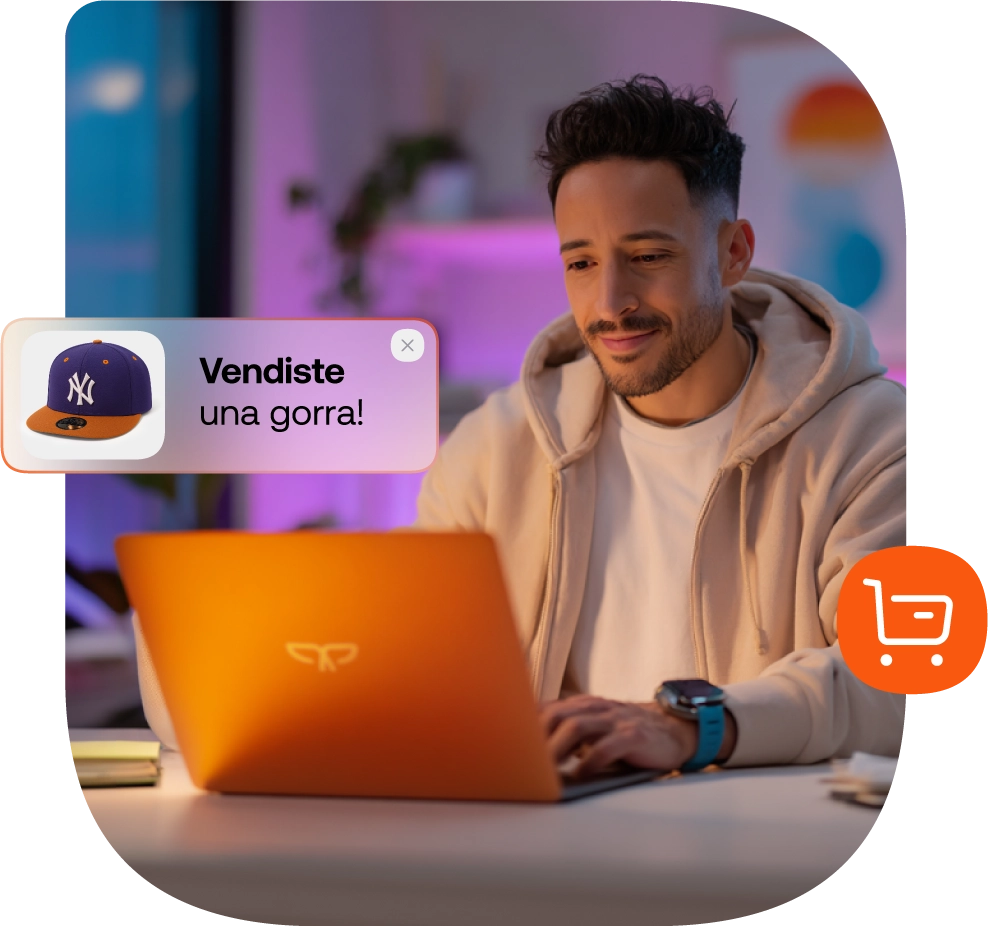 Emprendedor recibe pago online a través del botón de pago de Payphone.
