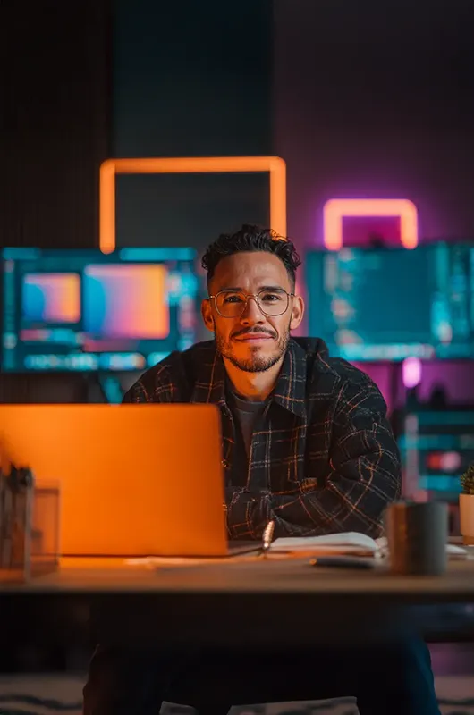 Hombre que ofrece servicios digitales puede implementar la cajita de pagos de Payphone.