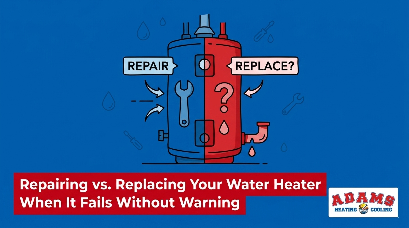 Repairing vs. Replacing Your Water Heater When It Fails Without Warning