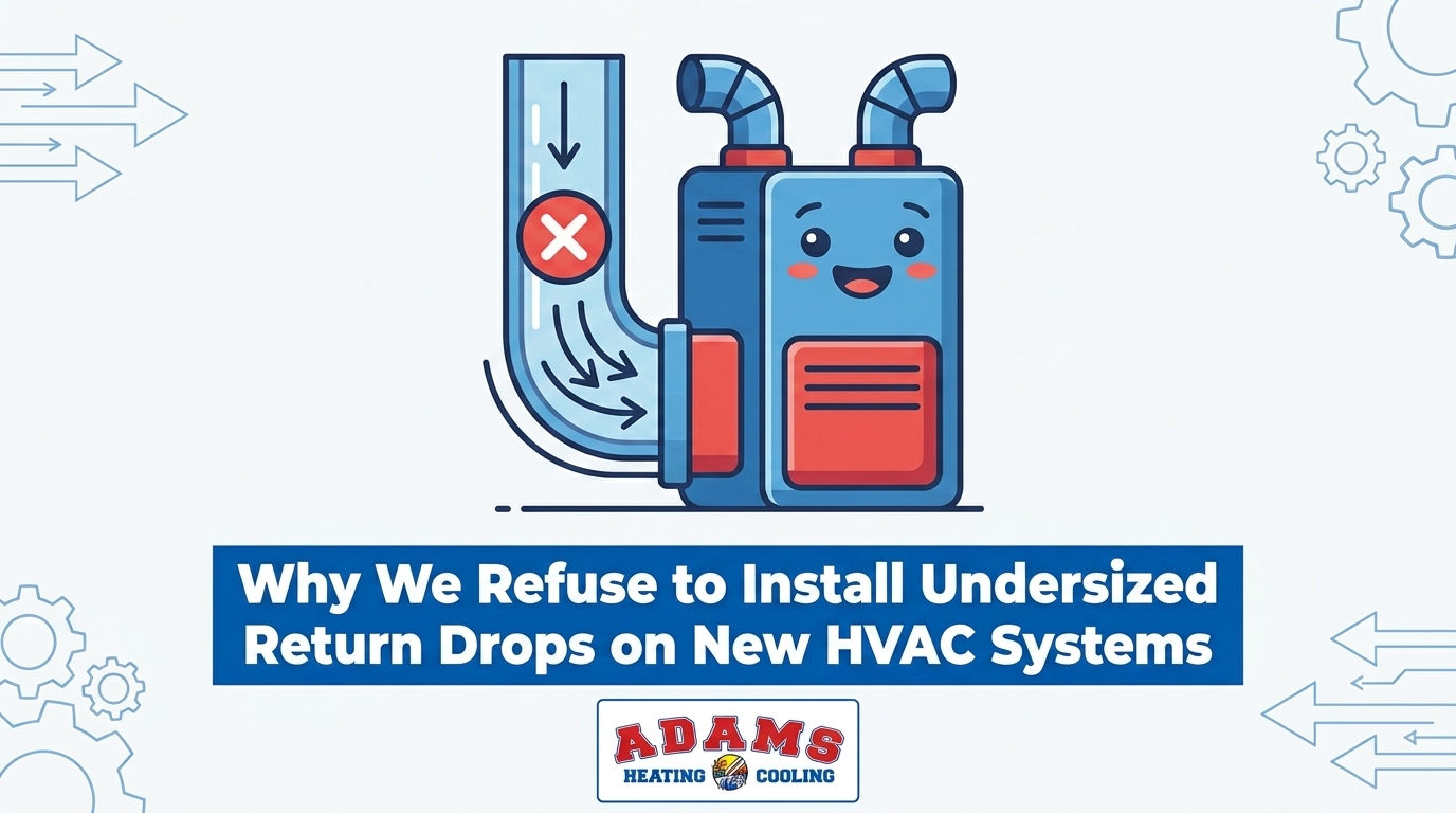Why We Refuse to Install Undersized Return Drops on New HVAC Systems