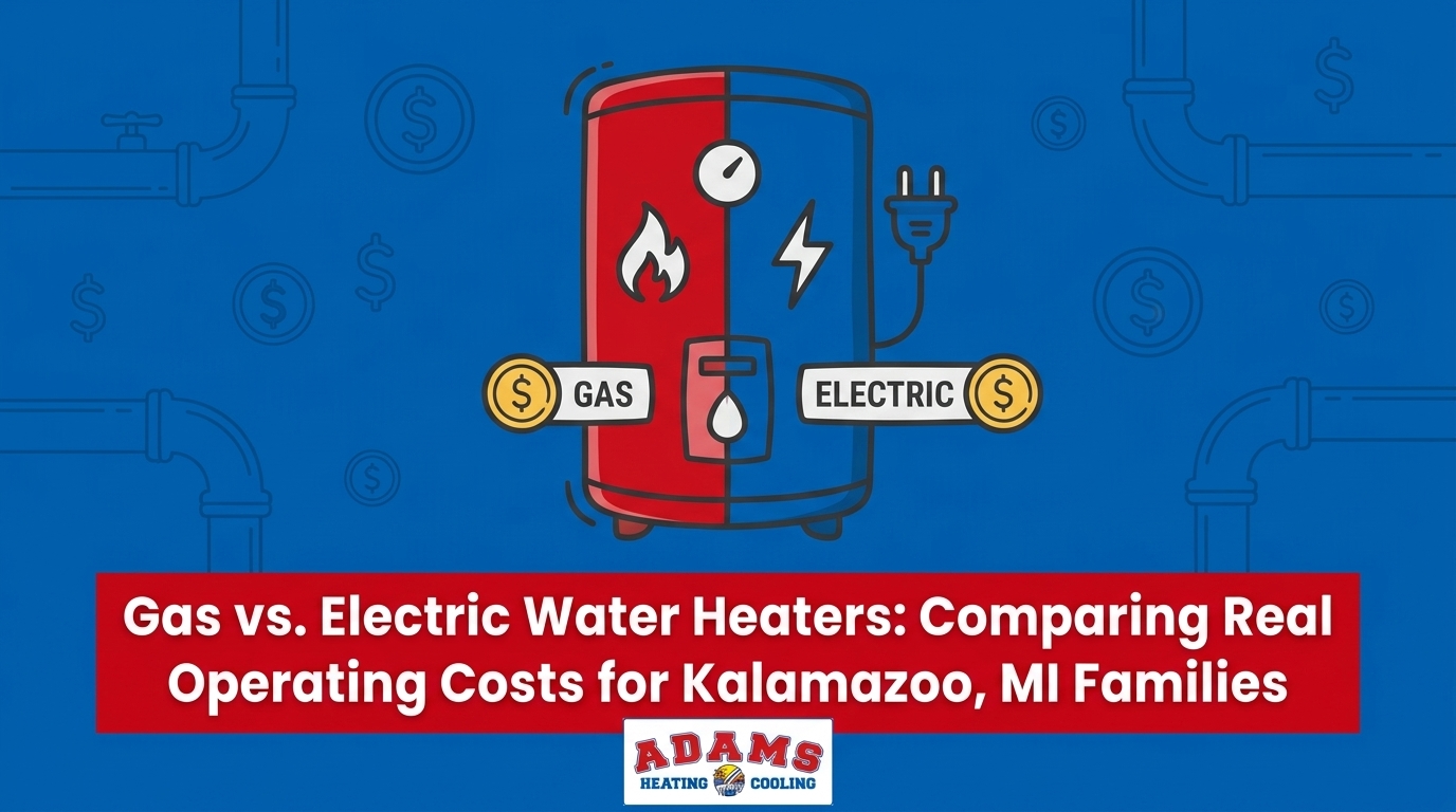 Gas vs. Electric Water Heaters: Real Operating Costs for Kalamazoo Families