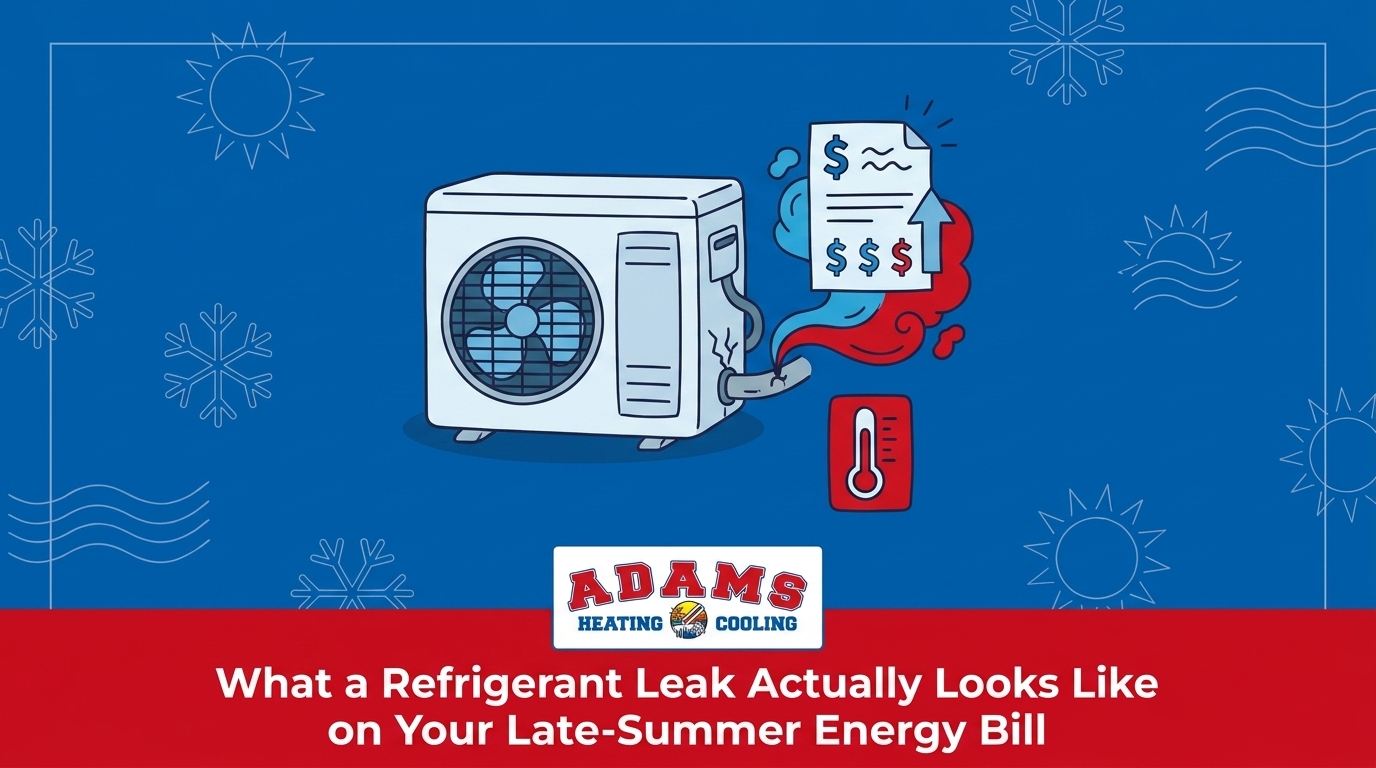 What a Refrigerant Leak Actually Looks Like on Your Late-Summer Energy Bill