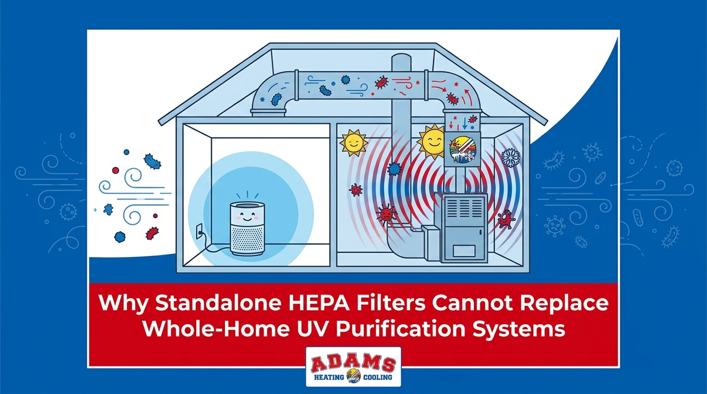 Why Standalone HEPA Filters Cannot Replace Whole-Home UV Purification Systems