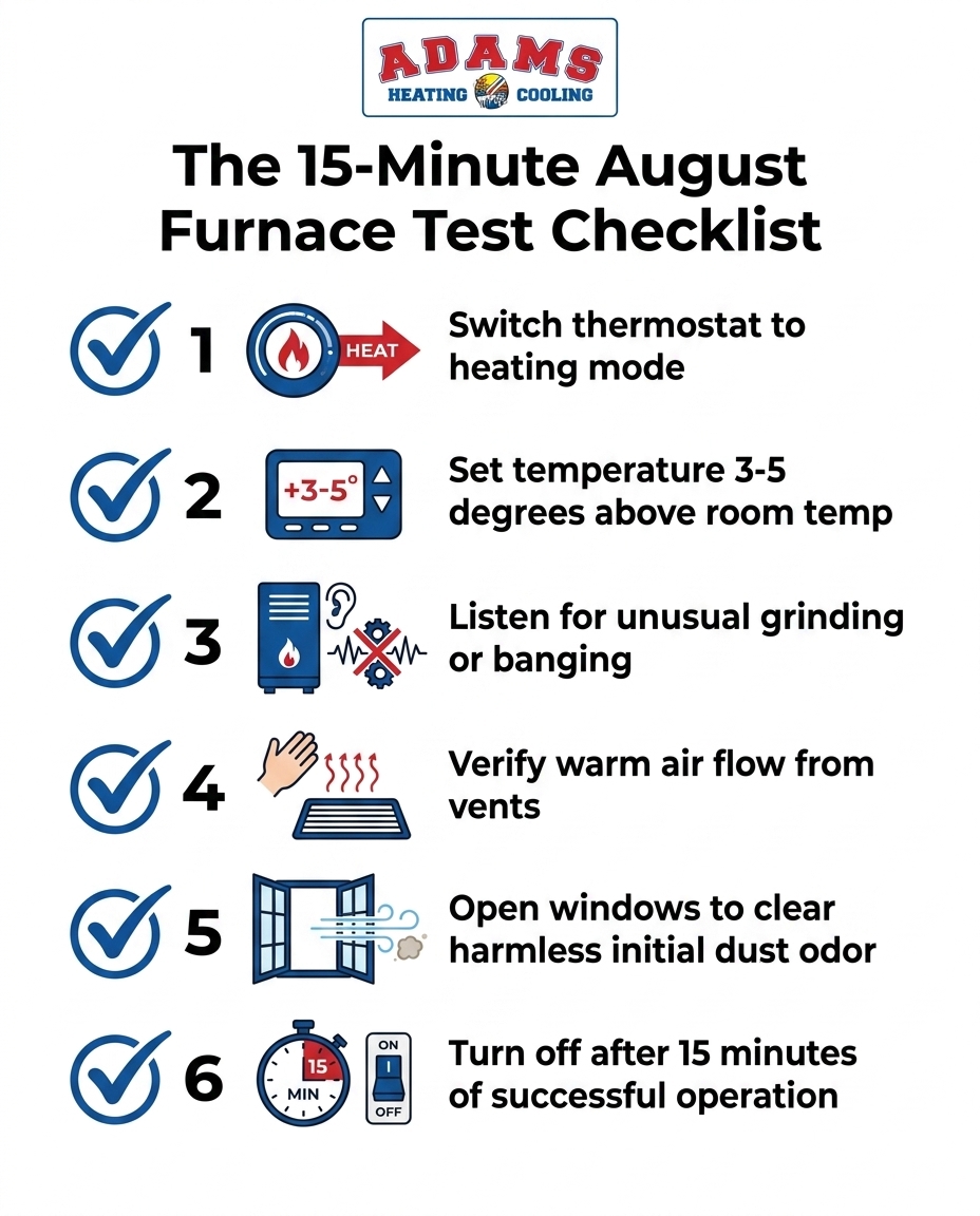 The 15-Minute August Furnace Test Checklist