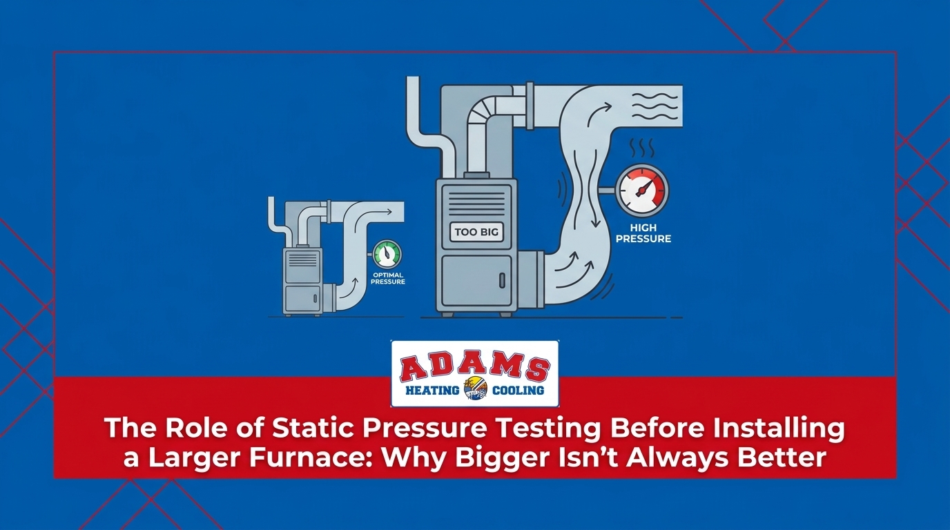 The Role of Static Pressure Testing Before Installing a Larger Furnace