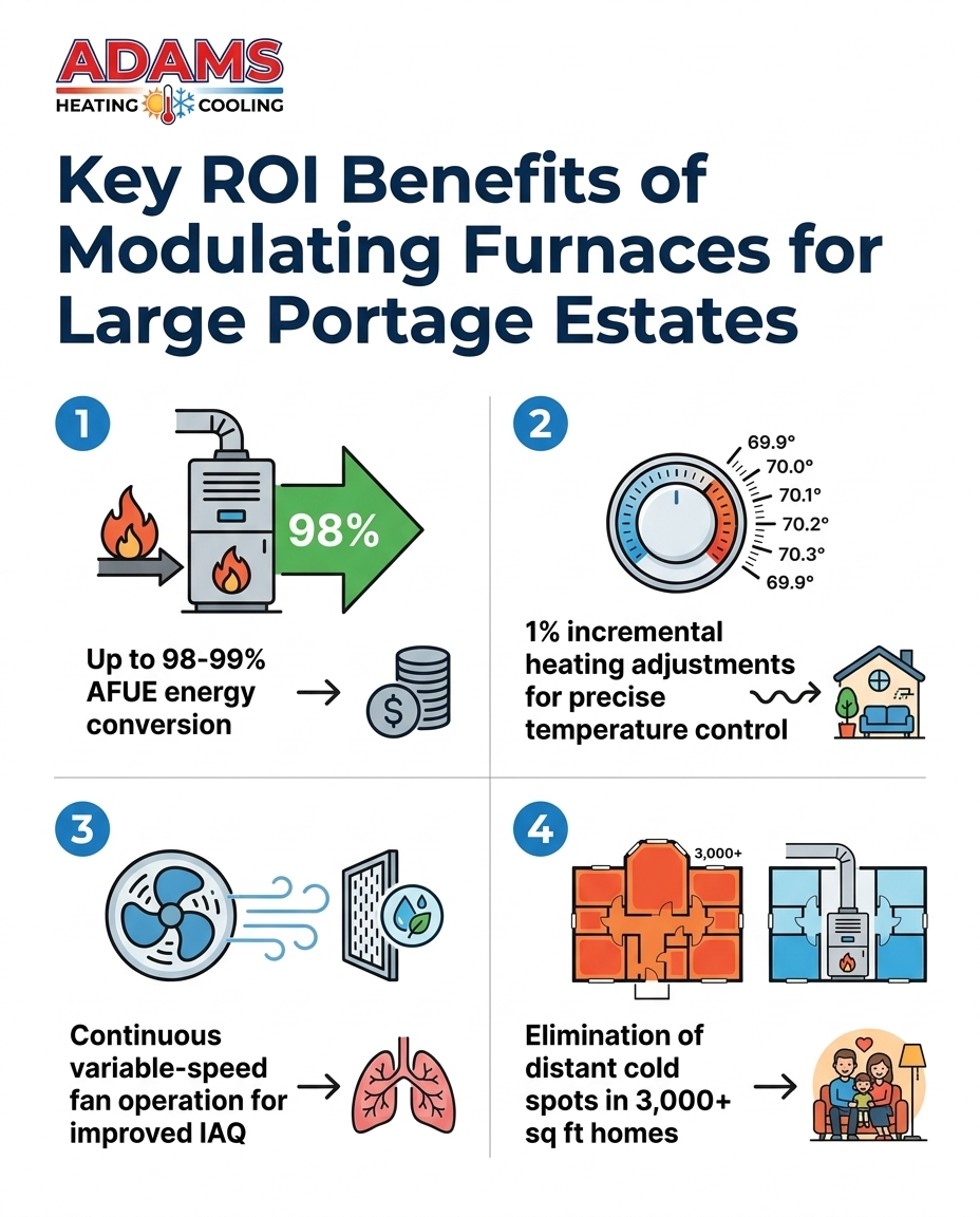 Key ROI Benefits of Modulating Furnaces for Large Portage Estates