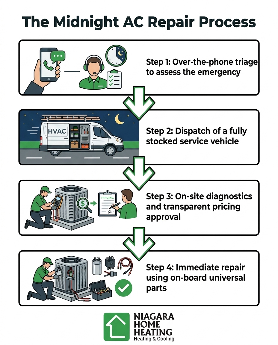 The Midnight AC Repair Process