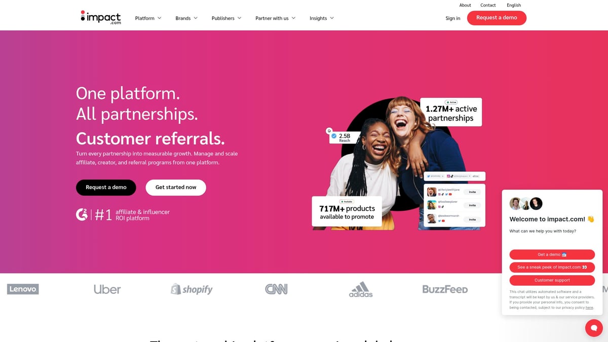 7 Essential Affiliate Marketing Company Picks for 2025 - Impact.com