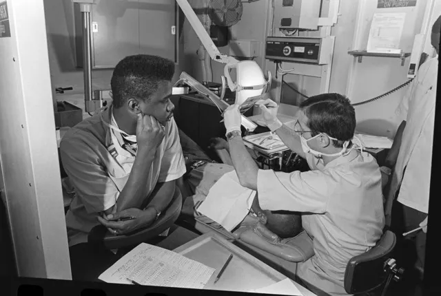 image of a dental treatment in progress