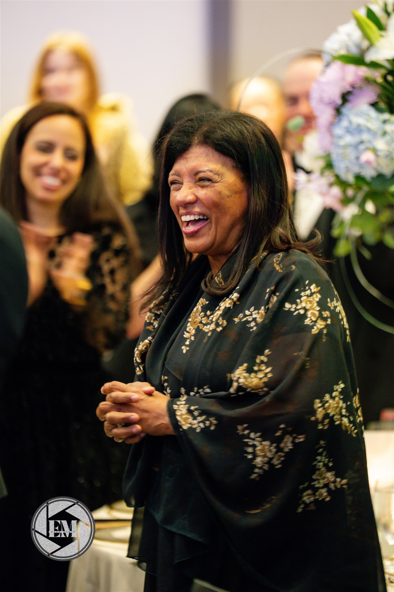 image of parents and staff discussing enrollment